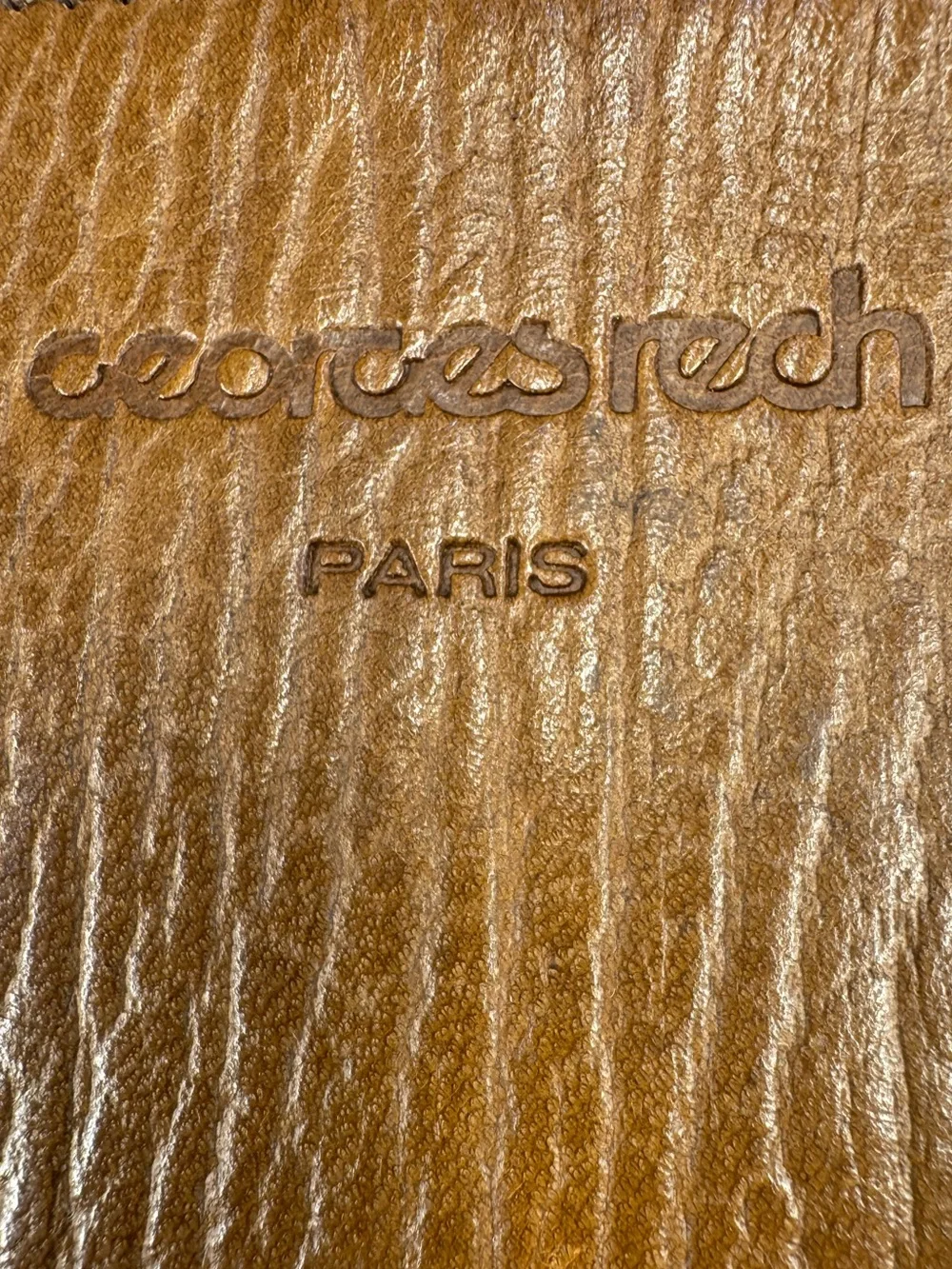 Vintage Georges Rech Paris Mens Leather Document Case Portfolio NWT